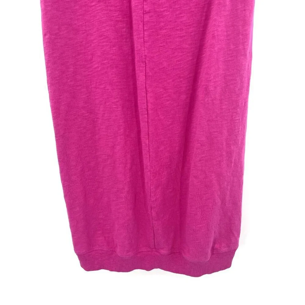 J.Jill Pink 100% Cotton Midi Length T-Shirt Dress Womens XS
